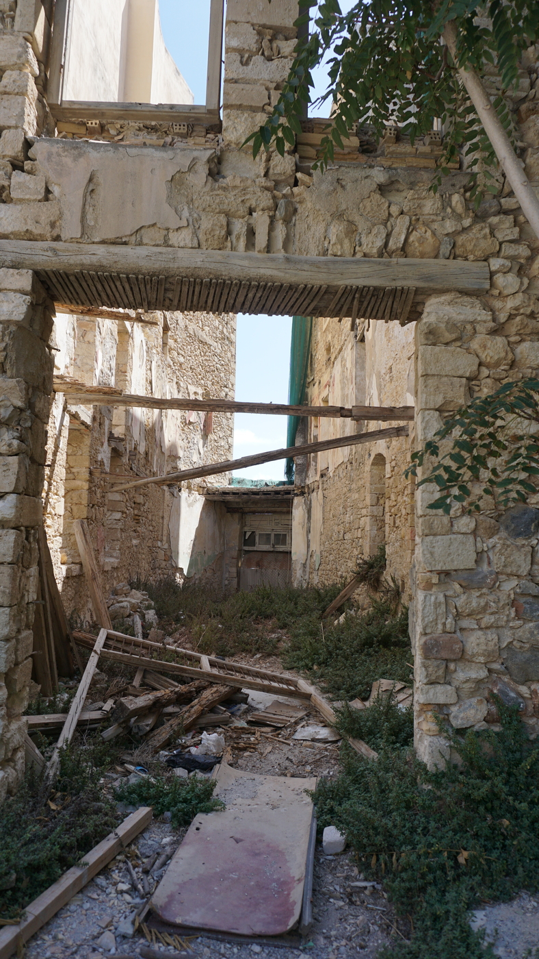 Ruins of a house