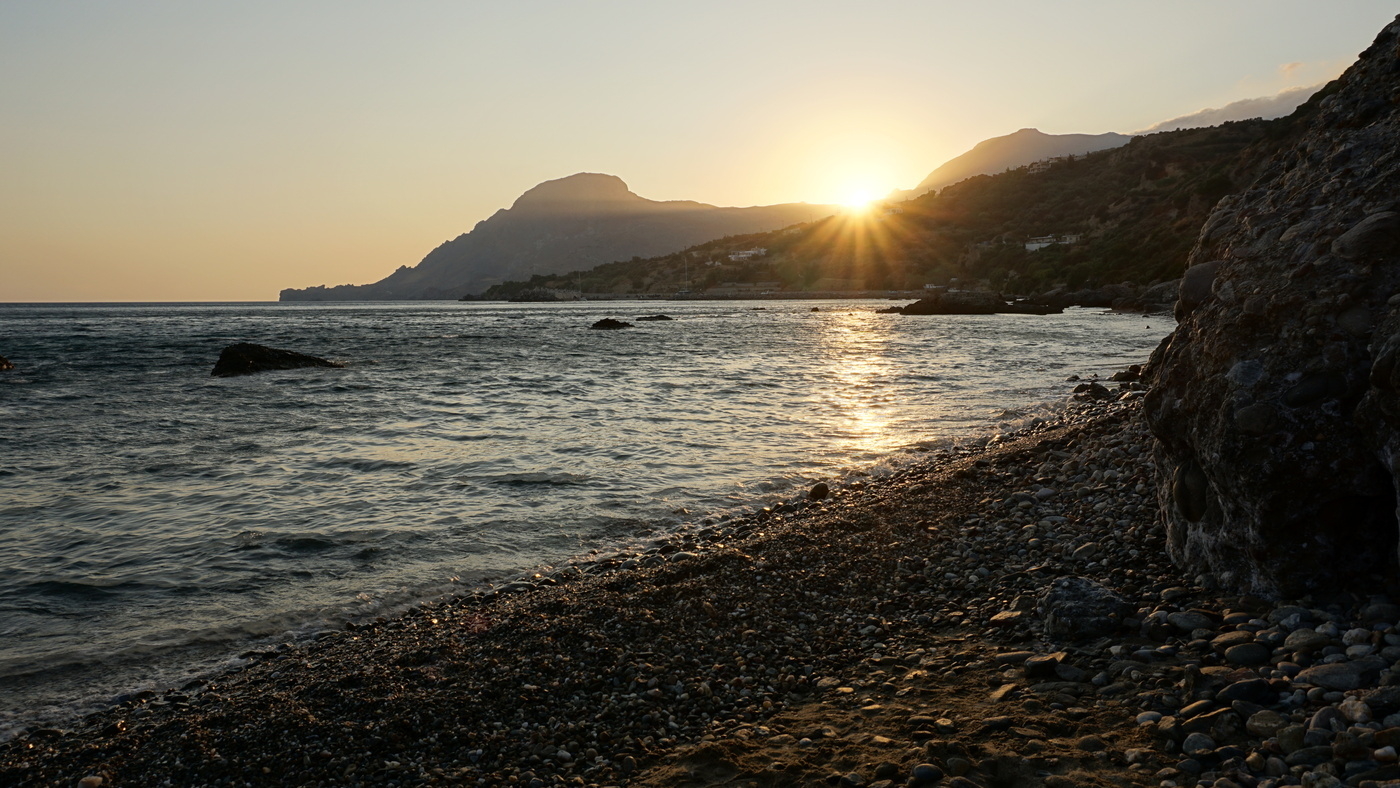 A sunset in Plakias